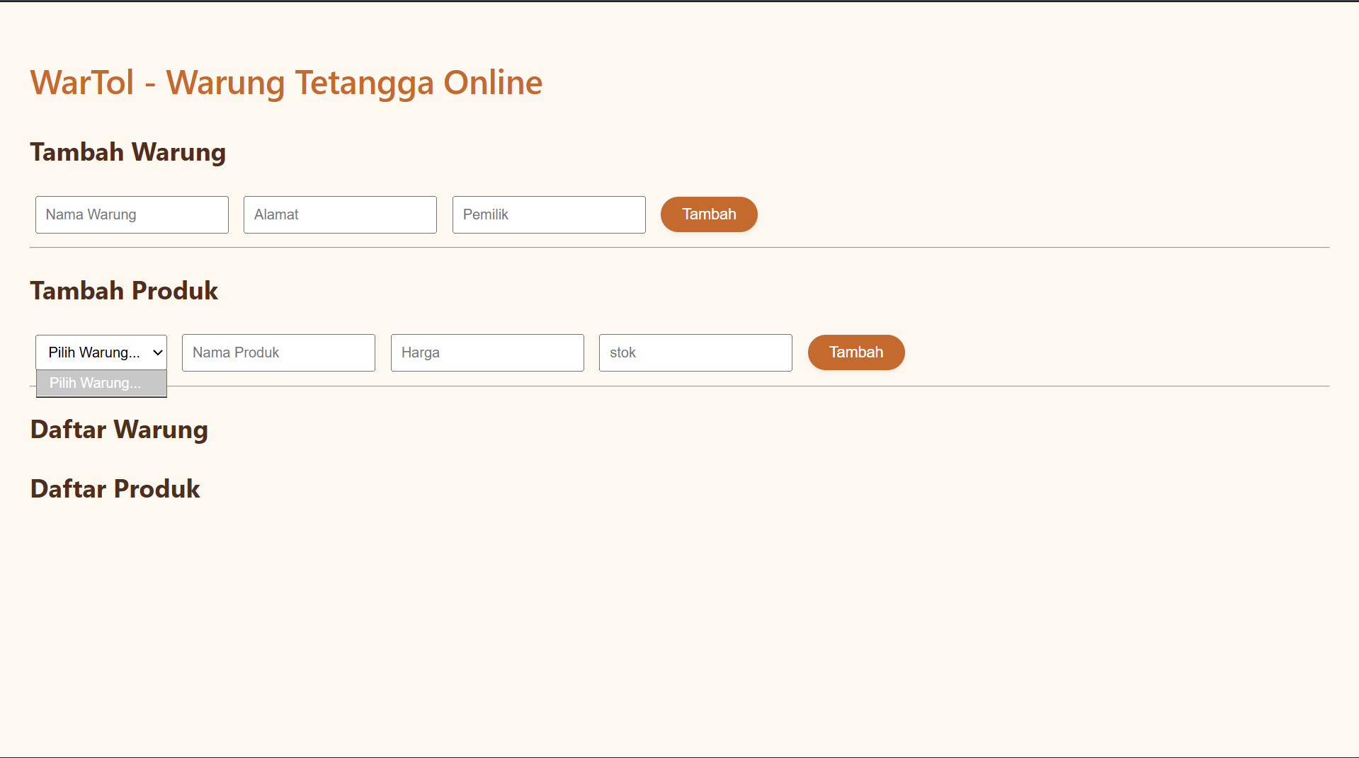 WarTol(Warung Tetangga Online)